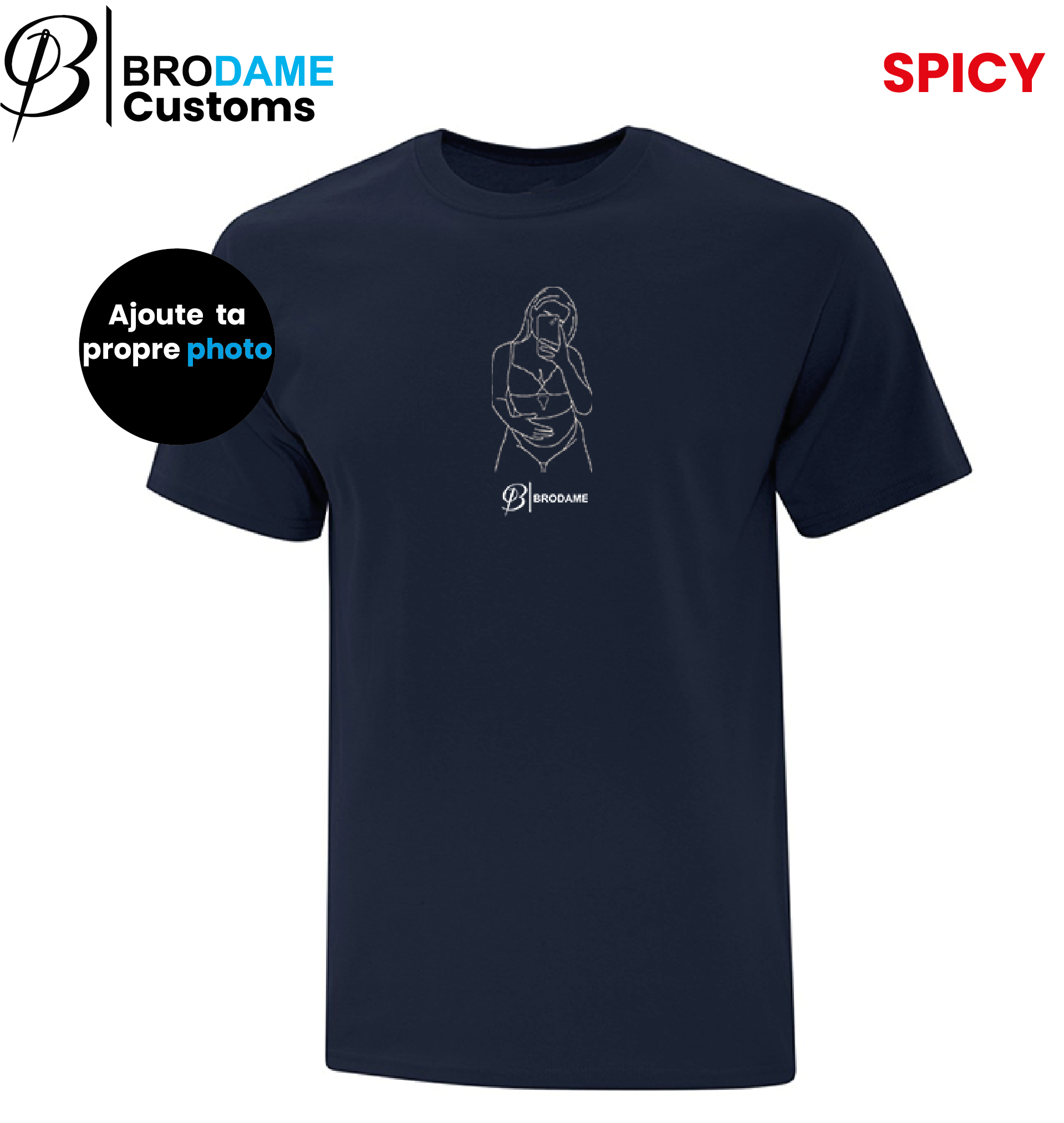 SPICY personalized silhouette T-shirt